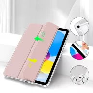  Tech-Protect Sc Pen Hybrid Apple iPad 11 2025 / 10.9 2022 oldalra nyíló, kitámasztható mappa tok ceruza tartóval, rózsaszín