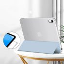 Tech-Protect Sc Pen Hybrid Apple iPad 11 2025 / 10.9 2022 oldalra nyíló, kitámasztható mappa tok ceruza tartóval, világoskék