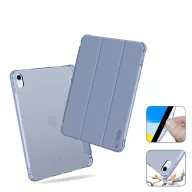  Tech-Protect Sc Pen Hybrid Apple iPad 11 2025 / 10.9 2022 oldalra nyíló, kitámasztható mappa tok ceruza tartóval, kristály kék