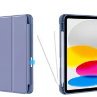   Tech-Protect Sc Pen Apple iPad 11 2025 / 10.9 2022 oldalra nyíló, kitámasztható mappa tok ceruza tartóval, kék