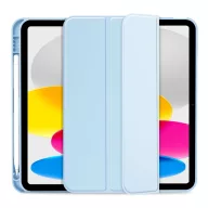   Tech-Protect Sc Pen Apple iPad 11 2025 / 10.9 2022 oldalra nyíló, kitámasztható mappa tok ceruza tartóval, világoskék