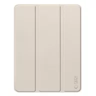  Tech-Protect Sc Pen Apple Air 11 (2024 / 2025) / iPad Air 4 / 5 (2020 / 2022) oldalra nyíló, kitámasztható mappa tok ceruza tartóval, bézs