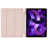   Tech-Protect Sc Pen Apple Air 11 (2024 / 2025) / iPad Air 4 / 5 (2020 / 2022) oldalra nyíló, kitámasztható mappa tok ceruza tartóval, rózsaszín