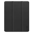 Tech-Protect Sc Pen Apple iPad Air 13 (2024 / 2025) oldalra nyíló, kitámasztható mappa tok ceruza tartóval, fekete
