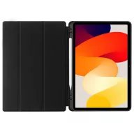   Tech-Protect Sc Pen Xiaomi Redmi Pad SE (11.0) oldalra nyíló, kitámasztható mappa tok ceruza tartóval, fekete