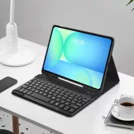   Tech-Protect Sc Pen Samsung Galaxy Tab S10 FE+ oldalra nyíló, kitámasztható mappa tok ceruza tartóval, billentyűzettel, fekete