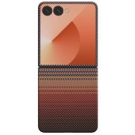   Pitaka Ultra Slim Samsung Galaxy Z Flip 7 hátlap tok, Aramid, MagSafe, sunset