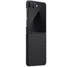 Pitaka Ultra Slim Samsung Galaxy Z Flip 7 hátlap tok, Aramid, MagSafe, black/grey