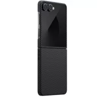   Pitaka Ultra Slim Samsung Galaxy Z Flip 7 hátlap tok, Aramid, MagSafe, black/grey