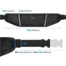 Univerzális sport övtáska, zárható, vízálló, Spigen Dynamic Shield A710, fekete