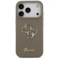   Guess Silicone Big 4G Script Apple iPhone 17 Pro hátlap tok, barna