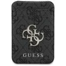 Guess 4G Apple iPhone 17 Pro Max hátlap tok kameravédő kerettel, kártyatartóval, MagSafe, fekete-arany