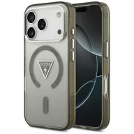   Guess IML Gradient Triangle Logo Apple iPhone 17 Pro Max hátlap tok kameravédő peremmel, MagSafe, khaki