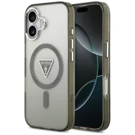   Guess IML Gradient Triangle Logo Apple iPhone 17 hátlap tok kameravédő peremmel, MagSafe, khaki
