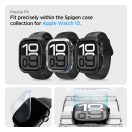 Spigen EliteShield EZ Fit Apple Watch 11 / Watch 10 42mm kijelzővédő fólia felhelyező kerettel (2db)