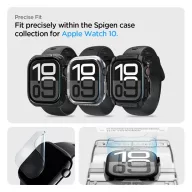   Spigen EliteShield EZ Fit Apple Watch 11 / Watch 10 42mm kijelzővédő fólia felhelyező kerettel (2db)