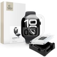   Tech-Protect Supreme Set Apple Watch 11 / Watch 10 46mm kijelzővédő fólia felhelyező kerettel (2db)