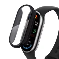   Tech-Protect Defense360 Xiaomi Smart Band 9 ütésálló tok, kijelzővédő felülettel, fekete
