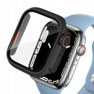   Tech-Protect Defense360 Apple Watch 4 / 5 / 6 / SE / SE2 / SE3 (44mm) ütésálló tok kijelzővédelemmel, fekete-narancs