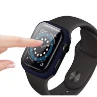   Tech-Protect Defense360 Apple Watch 4 / 5 / 6 / SE / SE2 / SE3 (40mm) ütésálló tok, kijelzővédő felülettel, fekete