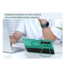 Nillkin Iceblade Prop Samsung Galaxy Z Fold 7 mágneses tok kitámasztóval, zöld-átlátszó