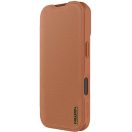 Nillkin Qin Pro Apple iPhone Air (2025) bőr flip tok, barna