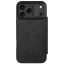 Nillkin Qin Pro Apple iPhone 17 Pro Max bőr flip tok, fekete