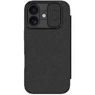 Nillkin Qin Pro Apple iPhone 17 bőr flip tok, fekete