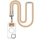 OBAL:ME nyakba / vállra akasztható univerzális telefontartó, khaki (bézs-barna)