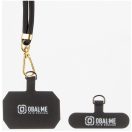 OBAL:ME NeckTag Allure Rope nyakba / vállra akasztható univerzális telefontartó, fekete