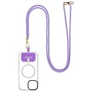 OBAL:ME NeckTag Allure Rope nyakba / vállra akasztható univerzális telefontartó, lila