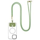 OBAL:ME NeckTag Allure Rope nyakba / vállra akasztható univerzális telefontartó, zöld