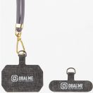 OBAL:ME NeckTag Allure Rope nyakba / vállra akasztható univerzális telefontartó, szürke