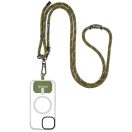 OBAL:ME NeckTag Rope nyakba / vállra akasztható univerzális telefontartó, katonai zöld