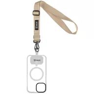   OBAL:ME NeckTag Ribbon Rope nyakba / vállra akasztható univerzális telefontartó, bézs