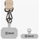 OBAL:ME NeckTag Ribbon Rope nyakba / vállra akasztható univerzális telefontartó, bézs