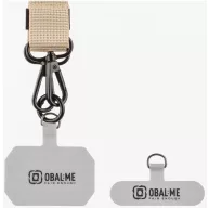   OBAL:ME NeckTag Ribbon Rope nyakba / vállra akasztható univerzális telefontartó, bézs