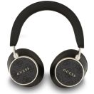 Guess PU Leather 4G Classic Logo ENC TWS vezeték nélküli fejhallgató, fekete-arany