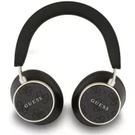   Guess PU Leather 4G Classic Logo ENC TWS vezeték nélküli fejhallgató, fekete-arany