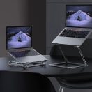 Tech-Protect ULS400 állítható / összecsukható univerzális asztali laptop tartó, ezüst