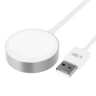   Tech-Protect UltraBoost Magnetic Apple Watch töltő USB-A kábellel, 120cm, fehér