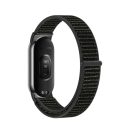Tech-Protect Nylon Xiaomi Mi Smart Band 10 / Band 9 / Band 8 szövet szíj, fekete