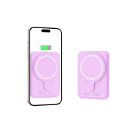   Tech-Protect PB10 LifeMag Powerbank / külső akkumulátor, MagSafe, kompakt, 5000mAh, lila