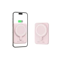   Tech-Protect PB10 LifeMag Powerbank / külső akkumulátor, MagSafe, kompakt, 5000mAh, rózsaszín