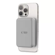   Tech-Protect PB11 LifeMag Powerbank / külső akkumulátor, MagSafe, kompakt, 10000mAh, titanium ezüst
