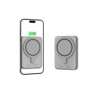 Tech-Protect PB11 LifeMag Powerbank / külső akkumulátor, MagSafe, kompakt, 10000mAh, titanium ezüst