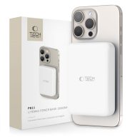   Tech-Protect PB11 LifeMag Powerbank / külső akkumulátor, MagSafe, kompakt, 10000mAh, fehér