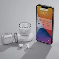   Tech-Protect FlexAir Apple Airpods 5 / Airpods 4 tok karabinerrel, szürke