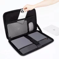   Tech-Protect Kevlar Pro strapabíró laptop táska / tartó, megerősített peremmel, 13-14col, fekete