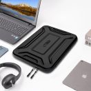 Tech-Protect Kevlar Pro strapabíró laptop táska / tartó, megerősített peremmel, 13-14col, fekete